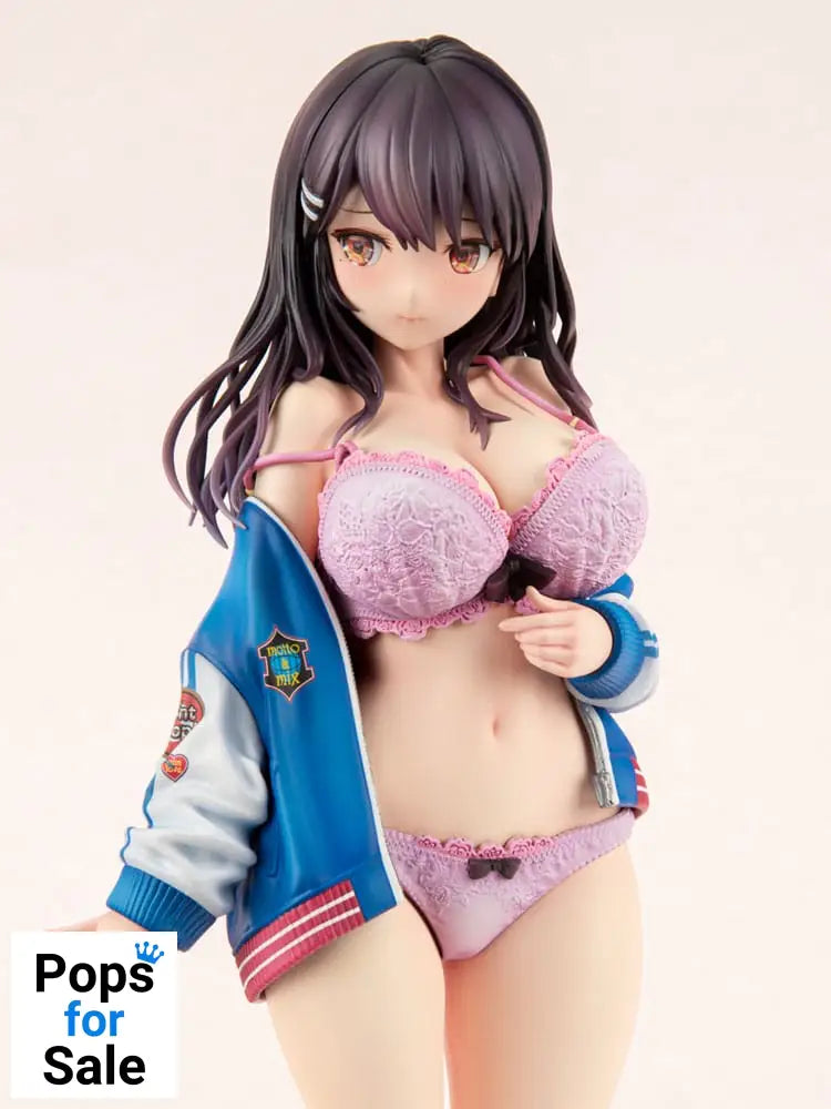 Original Character PVC Statue 1/6 Sukajan Jacket Kanojo wa Cool de Itai! Kyouka Kagura 27 cm