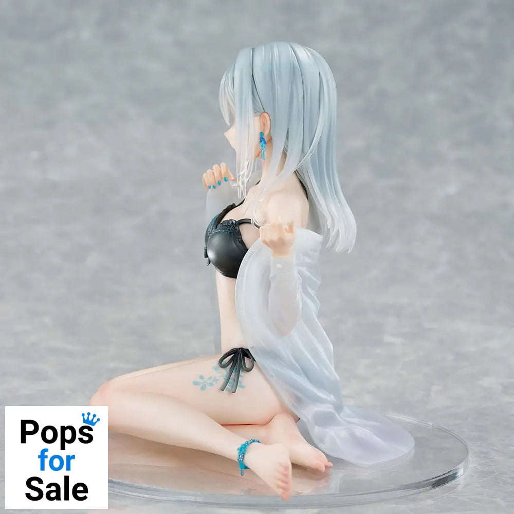 Original Character PVC Statue 1/7 Silver-Haired Girl Sky Blue Morning Special Outfit Ver. by Fuumi Illustration 16 cm