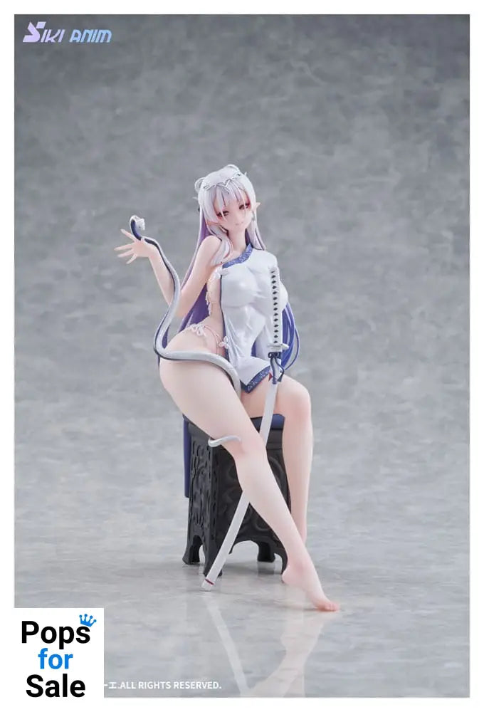 Original Character PVC Statue 1/7 The Color of the Blue - White Snake Deluxe Edition 20 cm