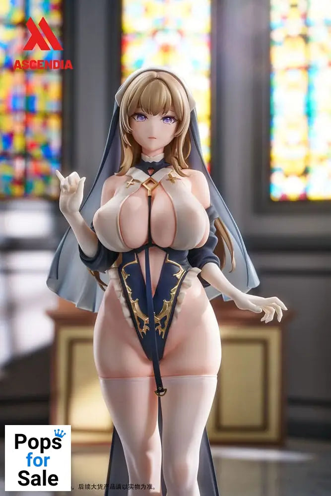 Original Character PVC Statues 2-Pack 1/6 Lily Nun & Emily Nurse Illustration by Chowbie 26 cm