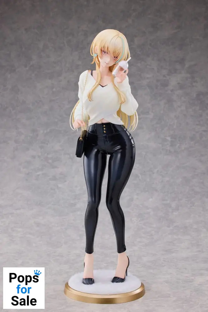 Original Character Statue 1/4 Aoi Koigakubo Illustrated by Fujiko Leather Pants Deluxe Edition 42 cm