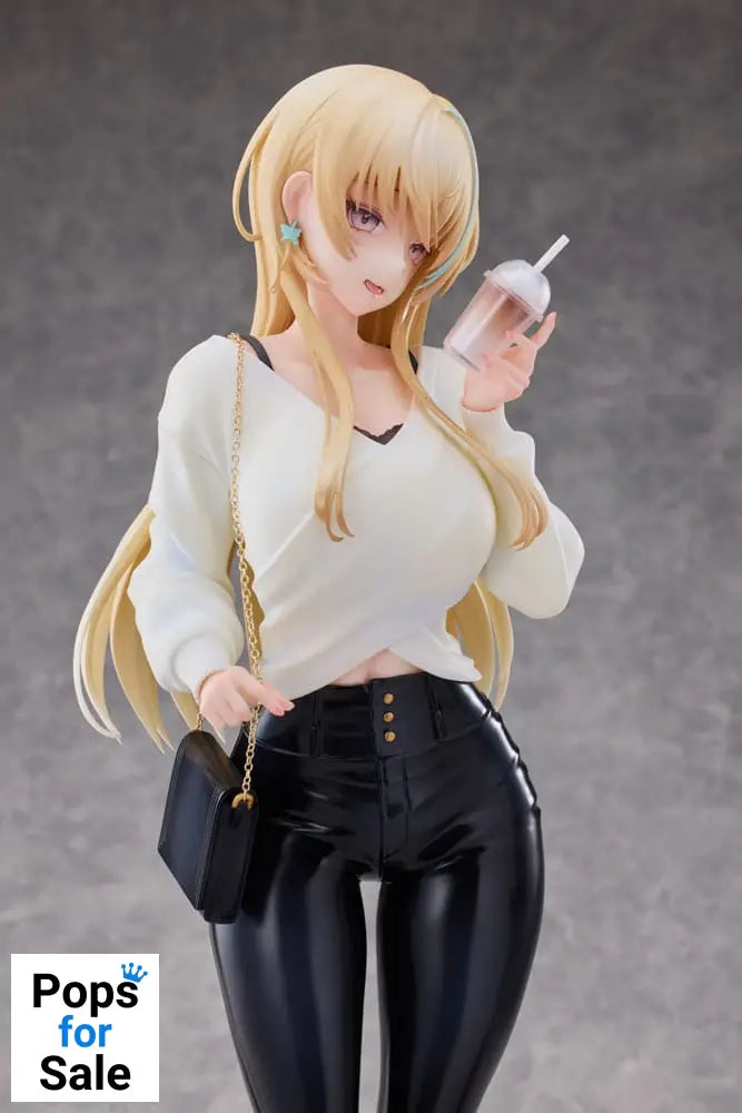Original Character Statue 1/4 Aoi Koigakubo Illustrated by Fujiko Leather Pants Deluxe Edition 42 cm