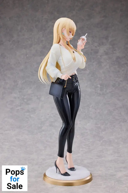 Original Character Statue 1/4 Aoi Koigakubo Illustrated by Fujiko Leather Pants Deluxe Edition 42 cm