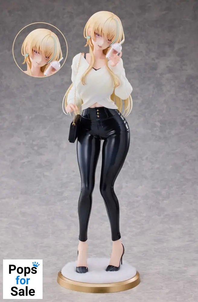 Original Character Statue 1/4 Aoi Koigakubo Illustrated by Fujiko Leather Pants Deluxe Edition 42 cm