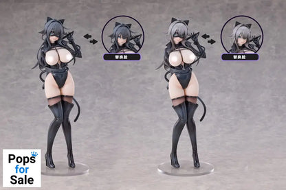 Original Character Tmano PVC Figures 2-Pack 1/6 Cat Woman Happy-chan DX Ver. 27 cm