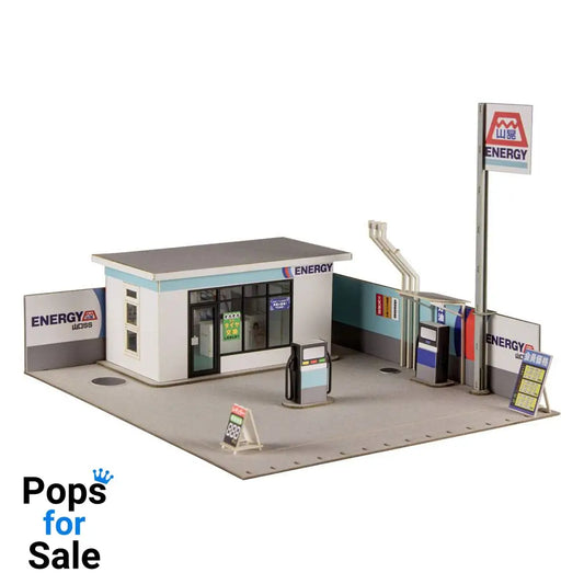 Original Illustration 1/64 Paper Model Kit 1/64 Gas Station 11 cm (re-run)