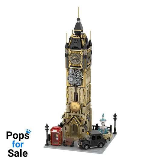 Original-Steampunk Series Construction Set Steampunk Clock Tower Park 58 cm Construction kits