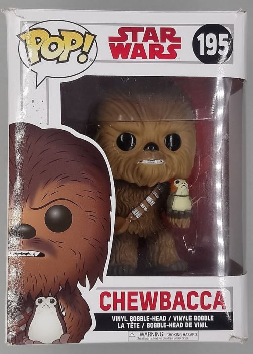 #195 Chewbacca (w/ Porg) - Star Wars - Box Damaged Funko POP