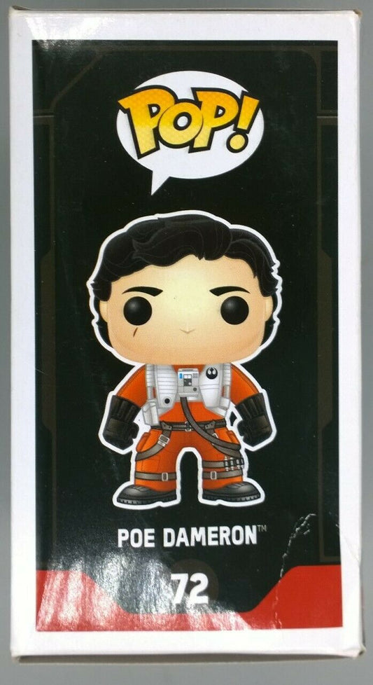 72 Poe Dameron (No Helmet) Star Wars - Funko POP - Box Damaged