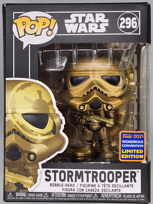 296 Stormtrooper (Artist) Star Wars - 2021 Con - Funko POP - Box Damaged