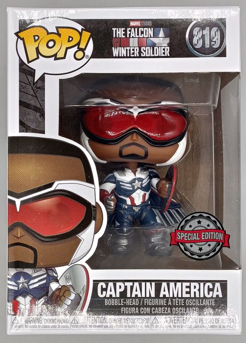 #819 Captain America (Wings) Marvel Falcon & Winter Soldier Funko POP