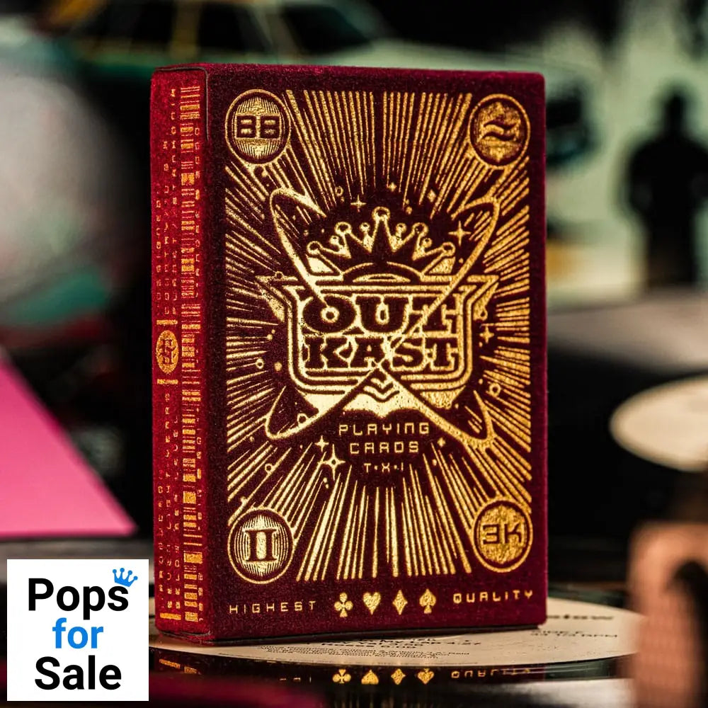 Outcast Playing Cards Red Velvet Playing cards