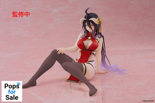 Overlord PVC Statue Desktop Cute Figure Albedo Chinese Dress Ver. Renewal 13 cm