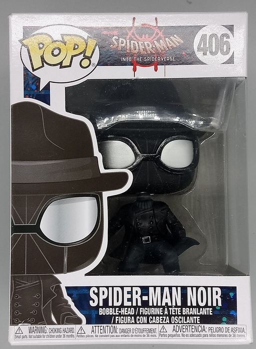 #406 Spider-Man Noir (Hat) Marvel Spiderman Into The Spiderverse Funko POP