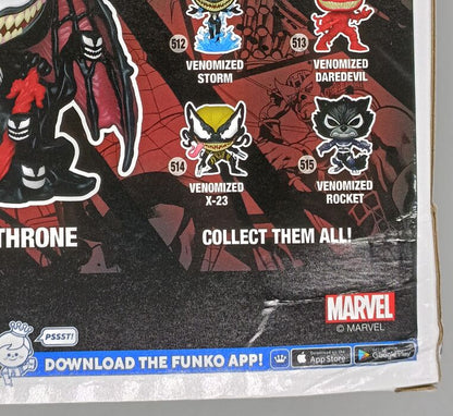 #965 Venom on Throne Deluxe Glow - Marvel Venom - Box Damaged Funko POP