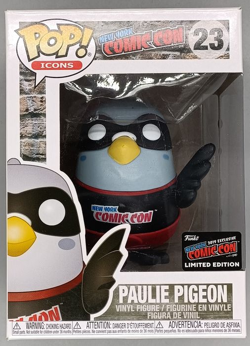 #23 Paulie Pigeon (Black) - Pop Icons - NYCC Exclusive 2019 Funko POP