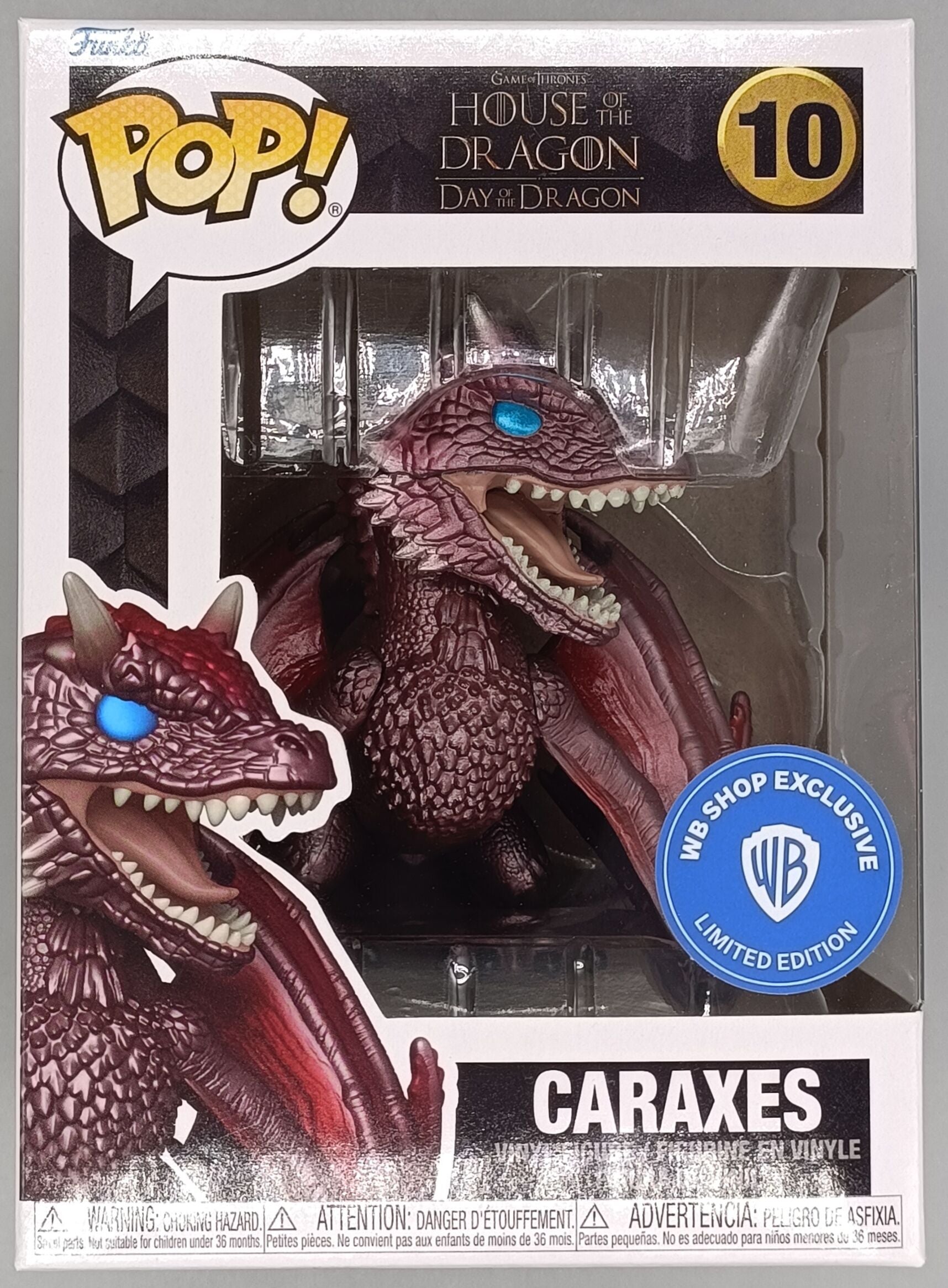 10 Caraxes Metallic House of the Dragon Funko POP