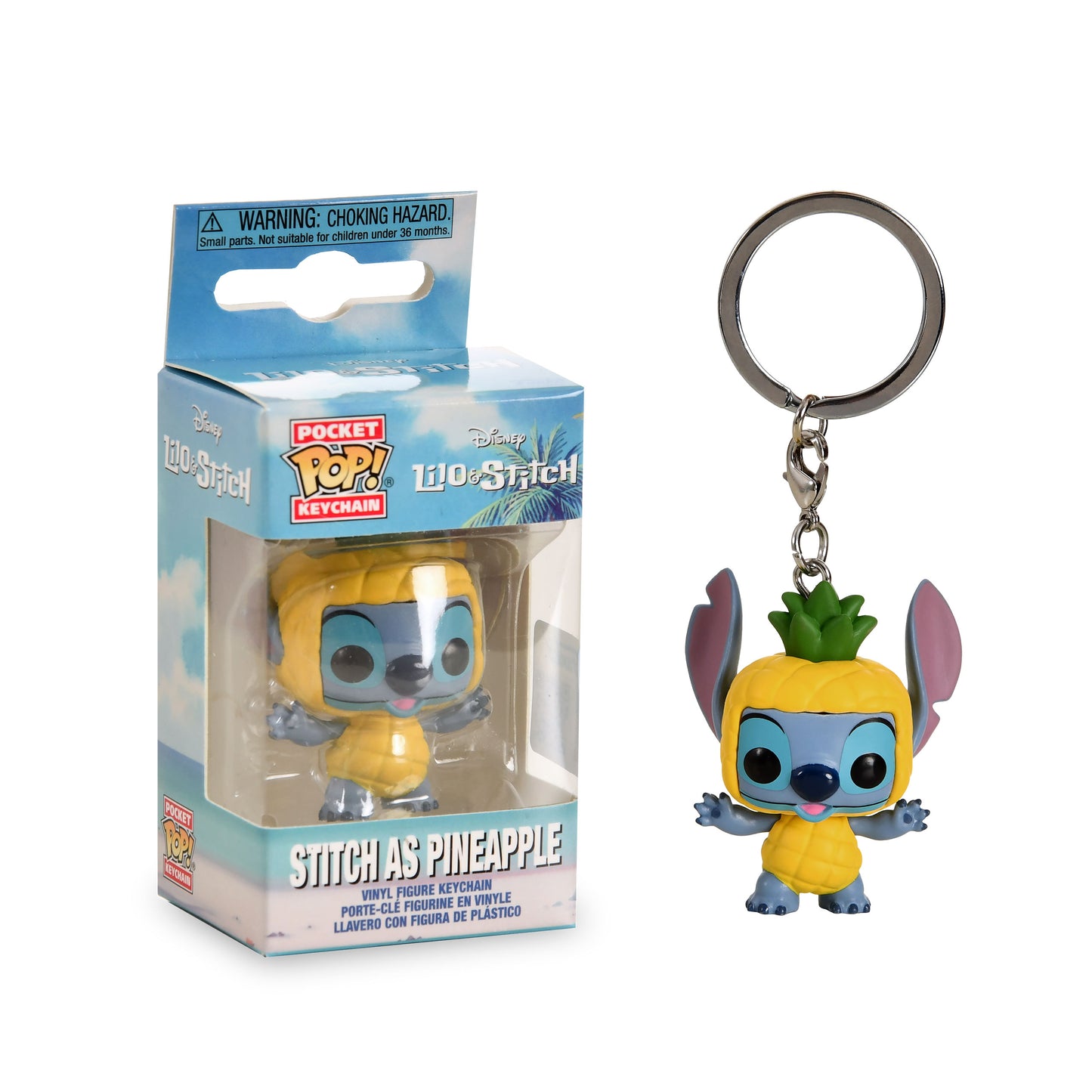 Pocket Pop Funko Keychain - Stitch as Pineapple - Disney Lilo & Stitch - Brand New