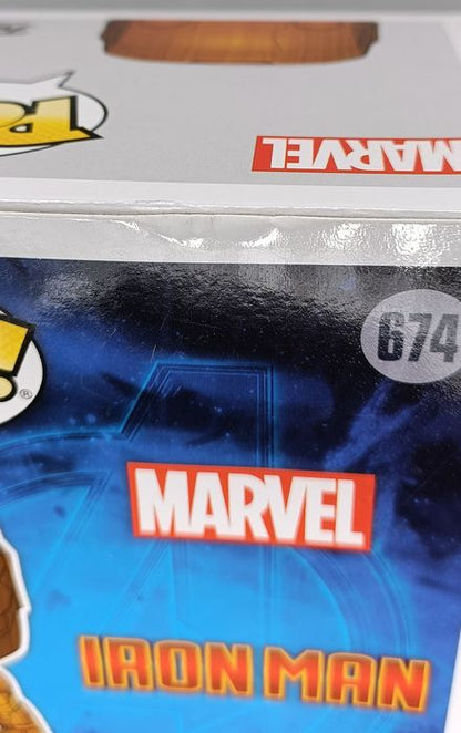 #674 Iron Man (Wood) - Marvel - Box Damaged Funko POP