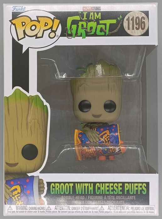 #1196 Groot with Cheese Puffs - Marvel I Am Groot Funko POP