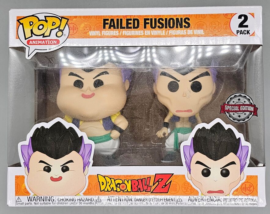 2 Pack Failed Fusions - Dragon Ball Z - Box Damaged Funko POP