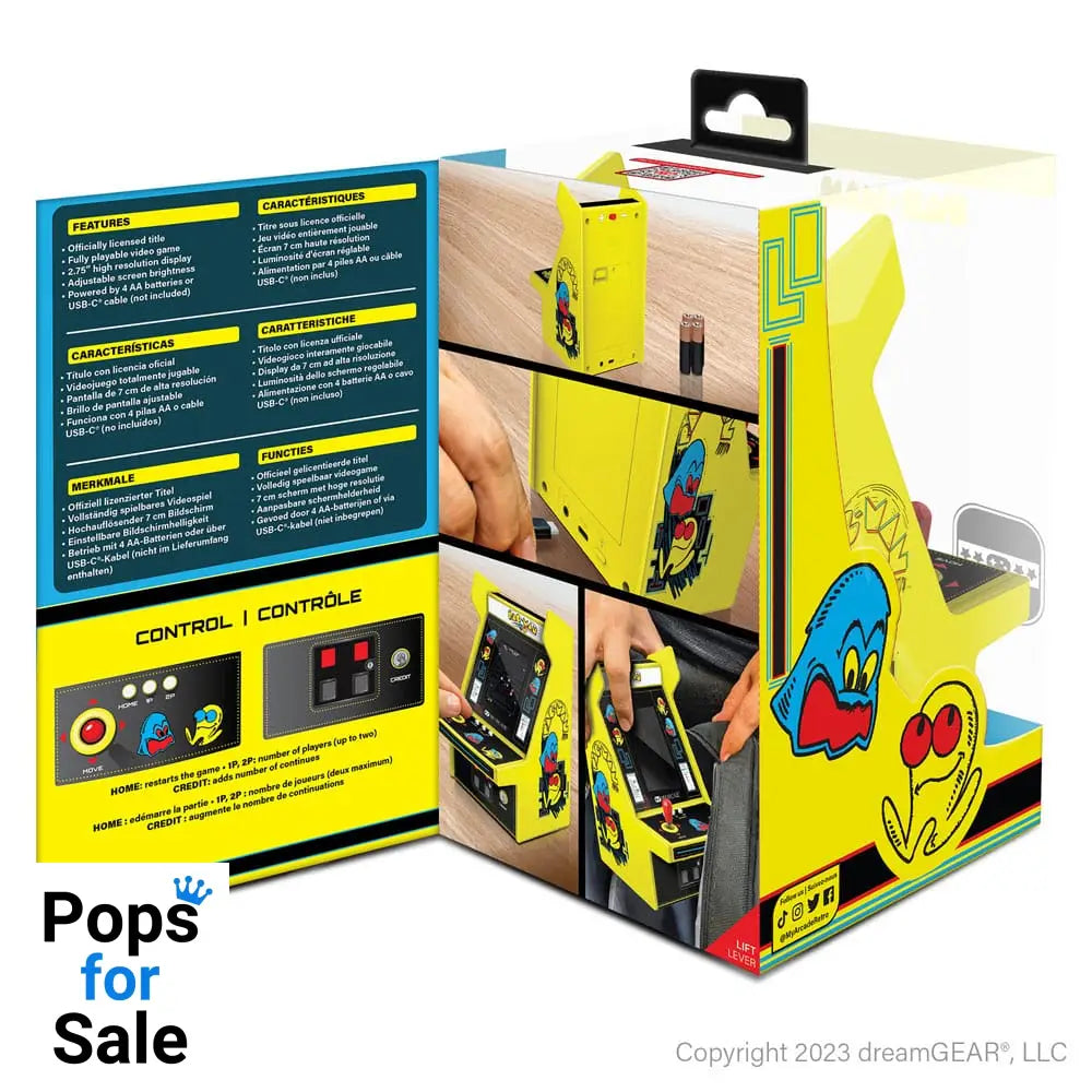 Pac-Man Portable Retro Arcade Micro Player Pro