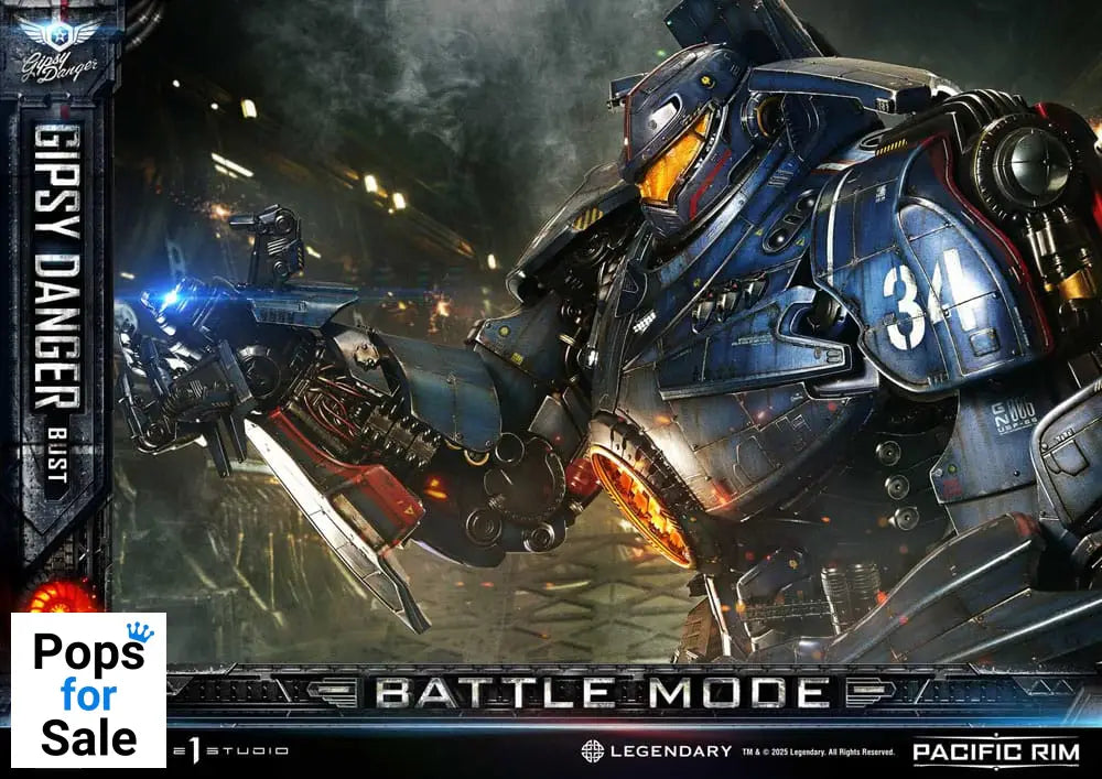 Pacific Rim Life Size Bust 1/1 Gipsy Danger Battle Mode 75 cm