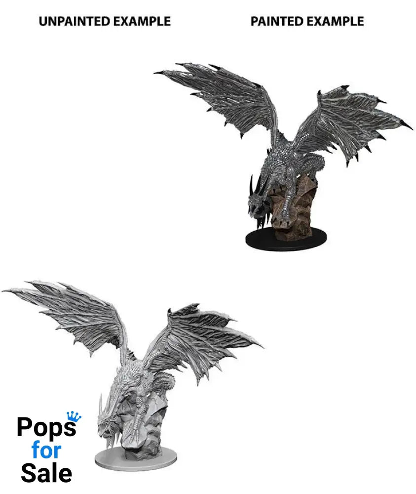 Pathfinder Battles Deep Cuts Unpainted Miniature Silver Dragon Case (6)