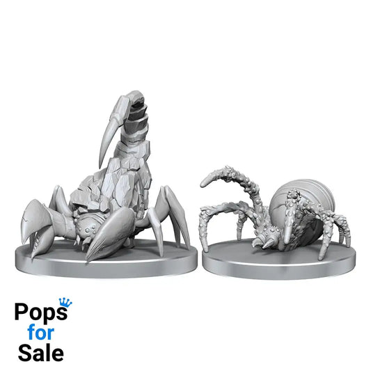 Pathfinder Deep Cuts Unpainted Miniatures Cave Scorpion & Hunting Spider Miniature Gaming & Tabletop