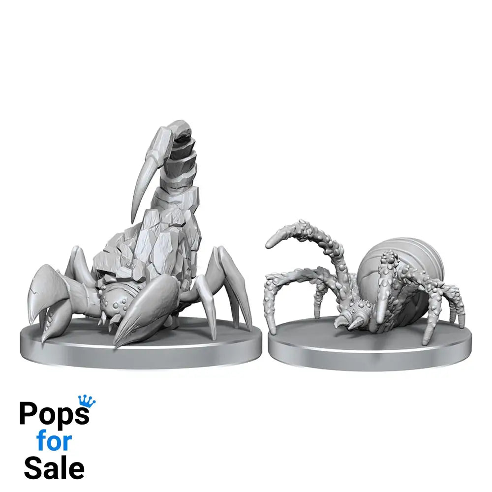 Pathfinder Deep Cuts Unpainted Miniatures Cave Scorpion & Hunting Spider