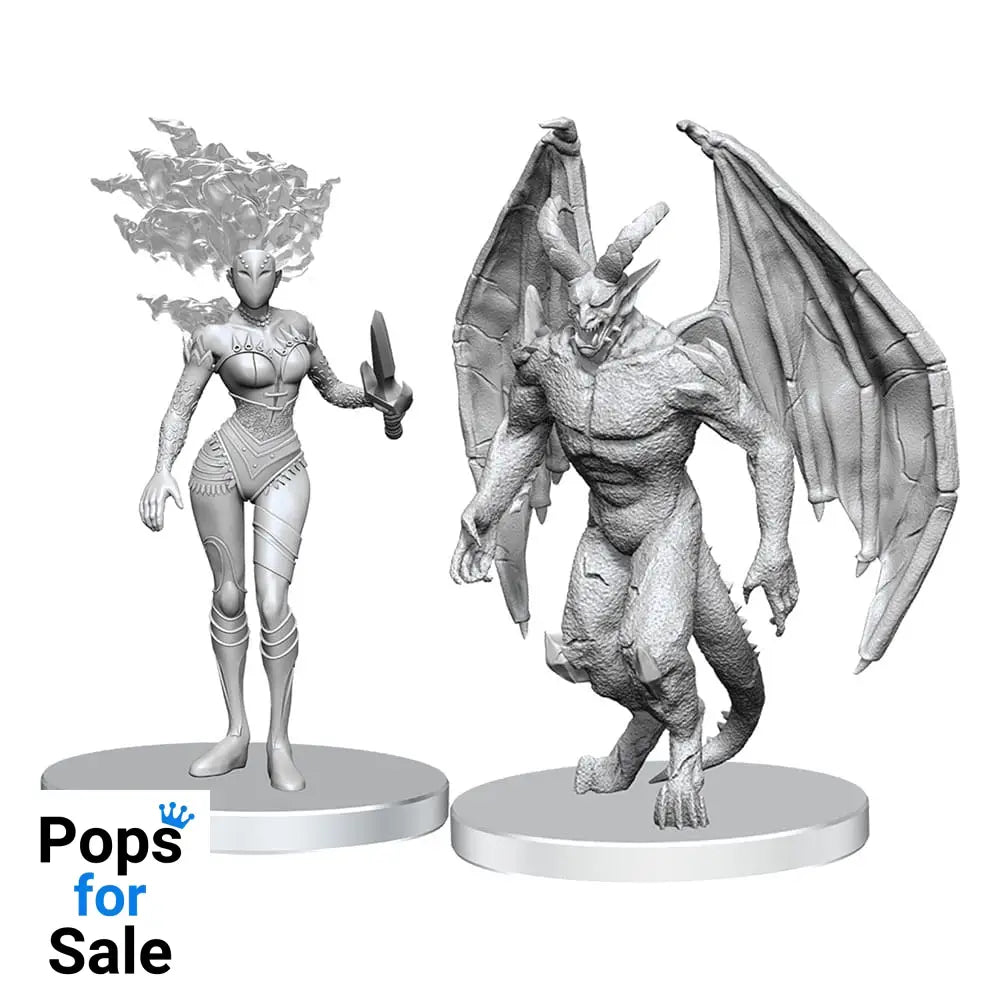 Pathfinder Deep Cuts Unpainted Miniatures Gargoyle & Shae