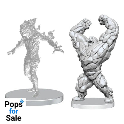 Pathfinder Deep Cuts Unpainted Miniatures Living Landslide & Living Wildfire Miniature Gaming
