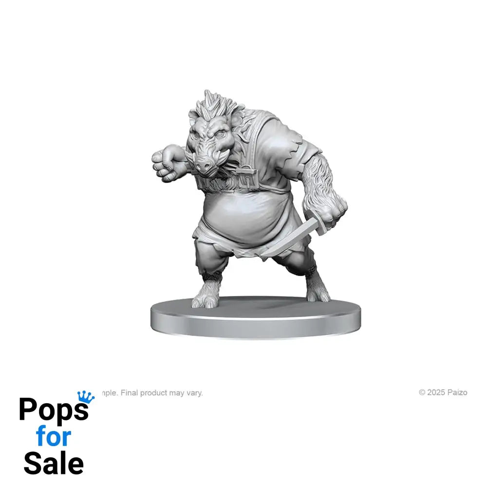 Pathfinder Deep Cuts Unpainted Miniatures Werewolf & Wereboar