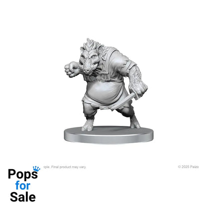 Pathfinder Deep Cuts Unpainted Miniatures Werewolf & Wereboar