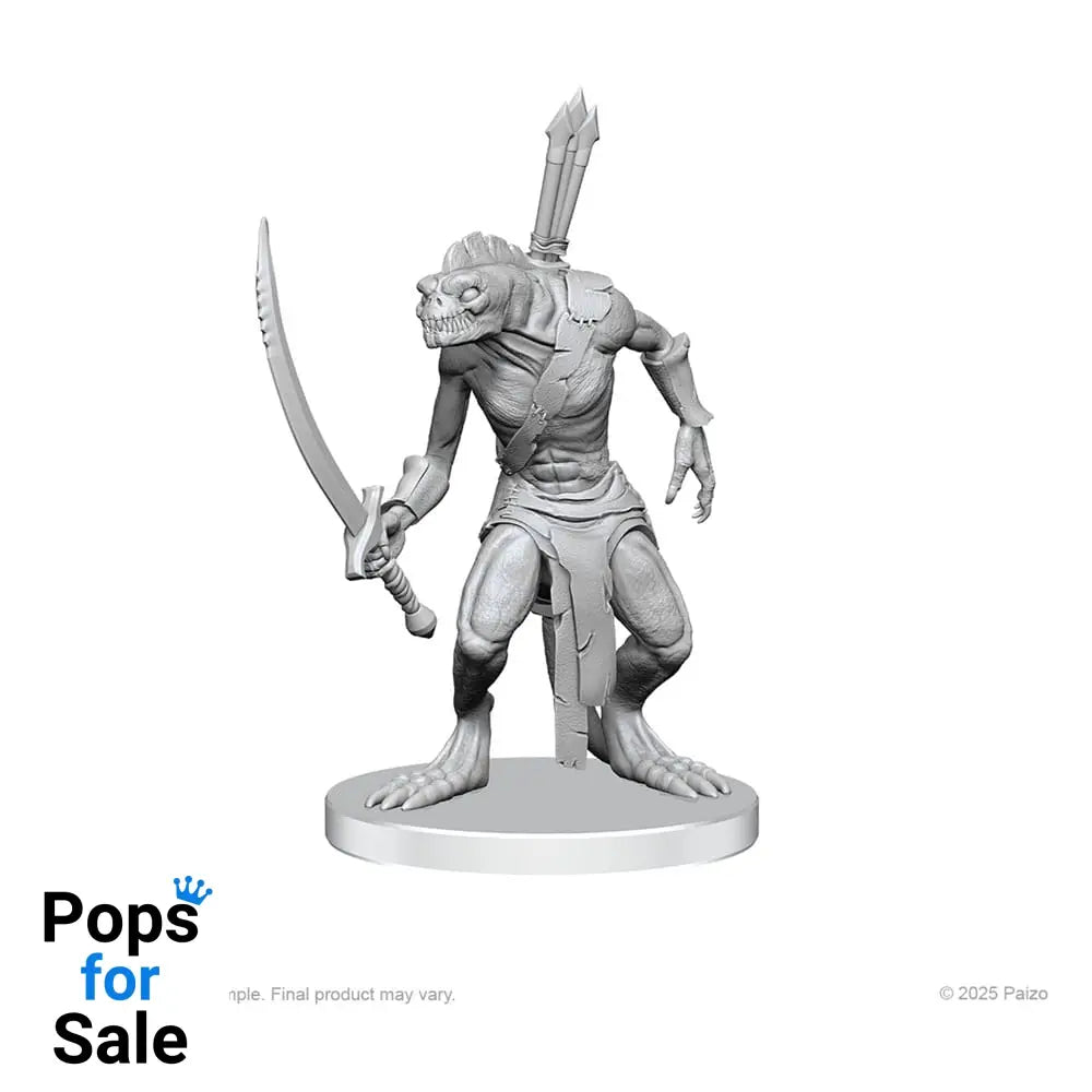 Pathfinder Deep Cuts Unpainted Miniatures Xulgath Skirmisher & Stoneliege