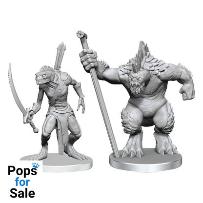 Pathfinder Deep Cuts Unpainted Miniatures Xulgath Skirmisher & Stoneliege