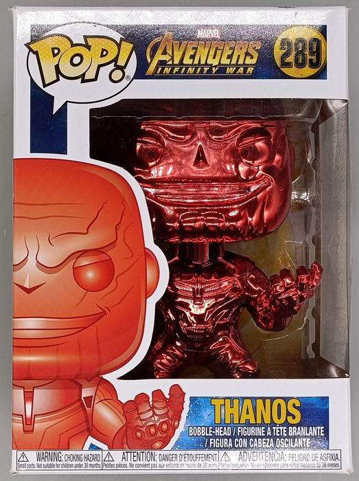 #289 Thanos (Red) Chrome Marvel Avengers Infinity War Box Damaged Funko POP
