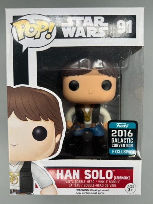 #91 Han Solo (Ceremony) - Star Wars - 2016 Con - Box Damaged Funko POP