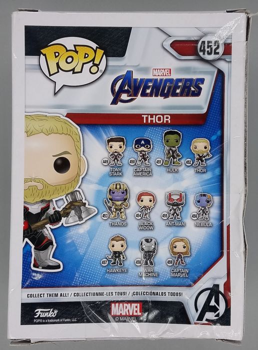 452 Thor (Team Suit) Marvel Avengers Endgame Box Damaged Funko POP