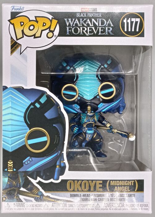 #1177 Okoye (Midnight Angel) Marvel Wakander Forever Box Damaged Funko POP