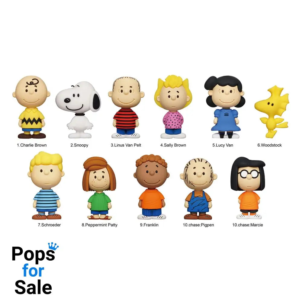 Peanuts 3D PVC Bag Clips Snoopy Series 1 Display (24) Keyrings