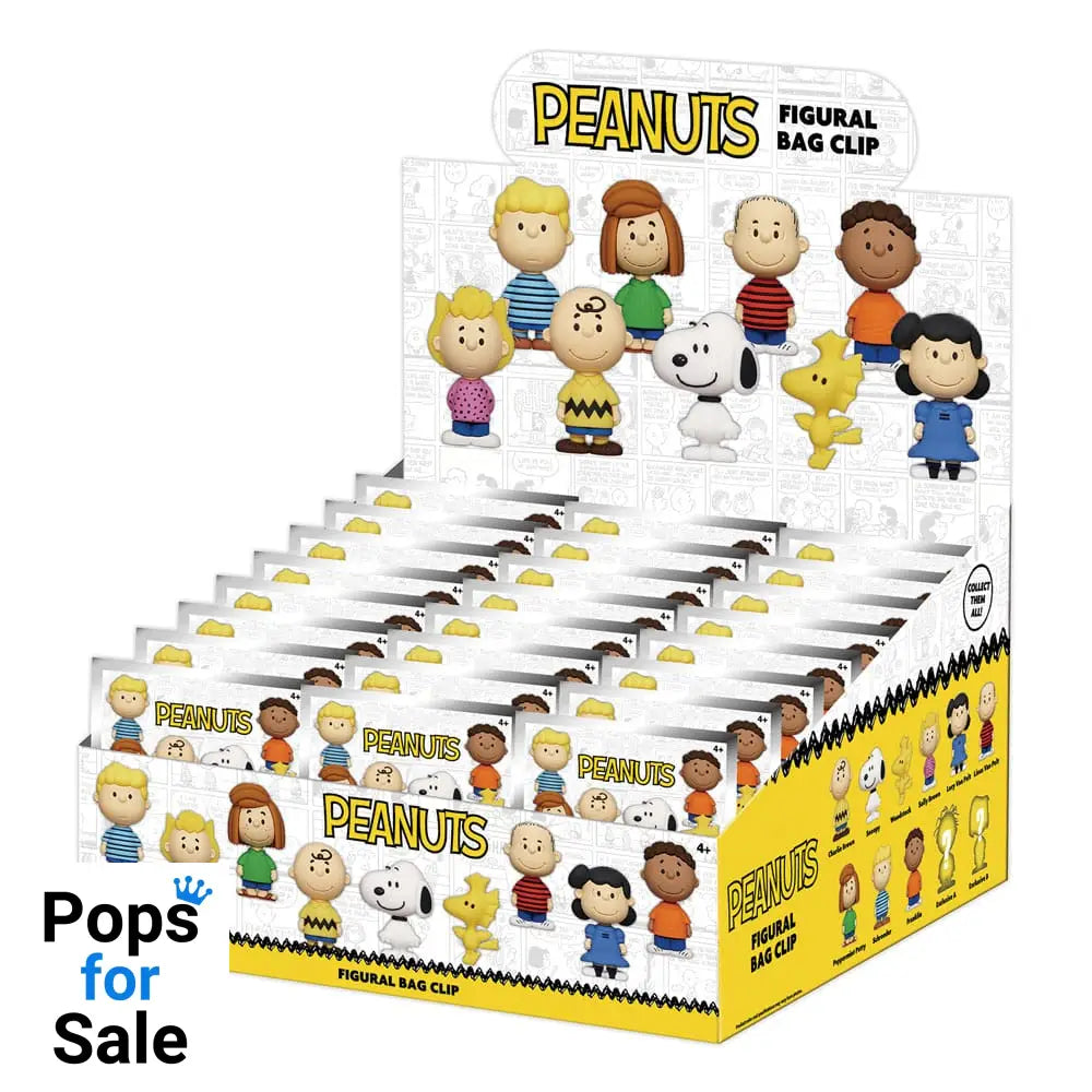 Peanuts 3D PVC Bag Clips Snoopy Series 1 Display (24)