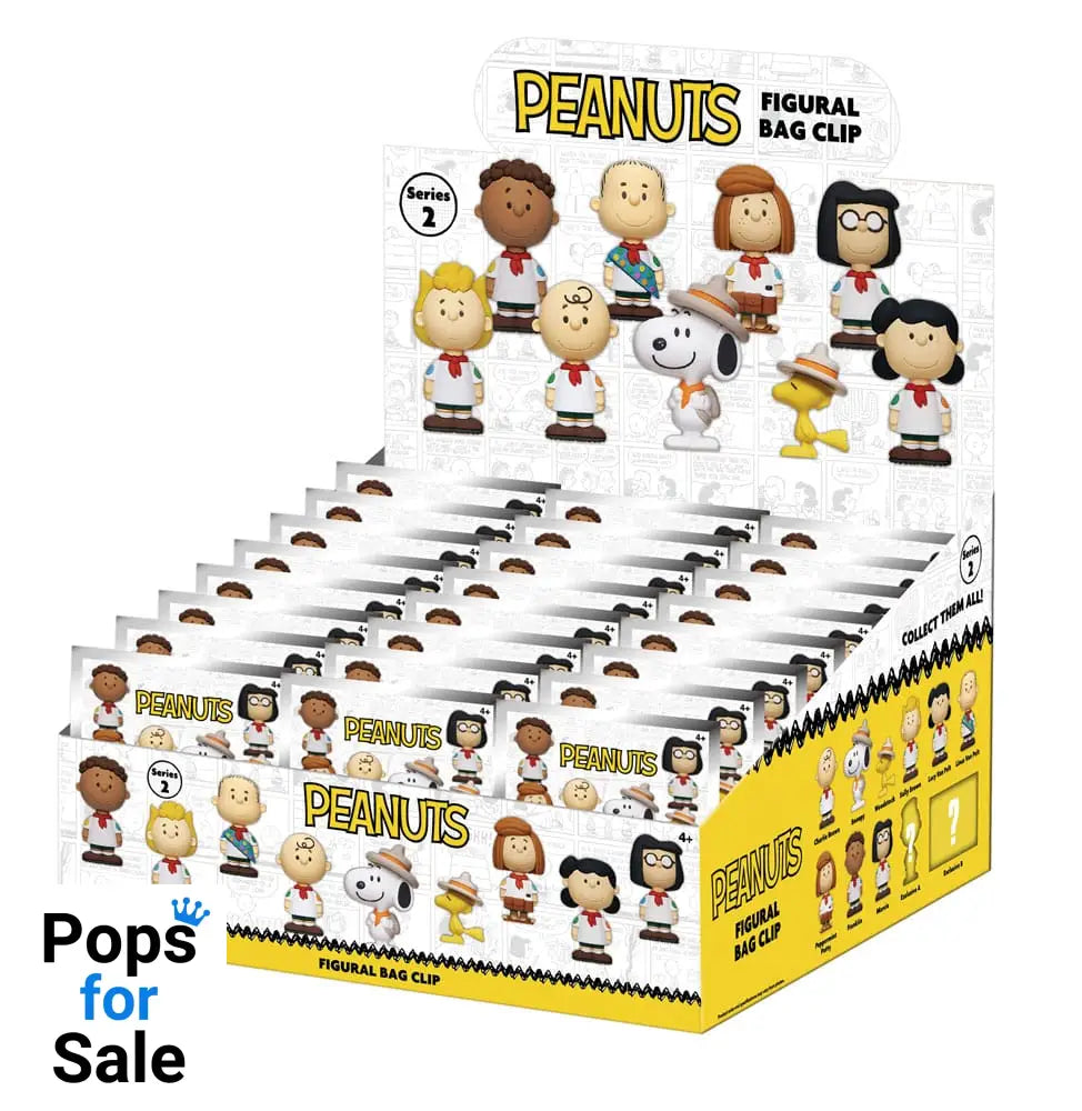 Peanuts 3D PVC Bag Clips Snoopy Series 2 Display (24)