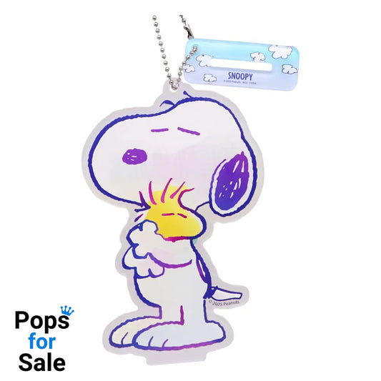 Peanuts Acrylic Bag Clips Snoopy Keyrings