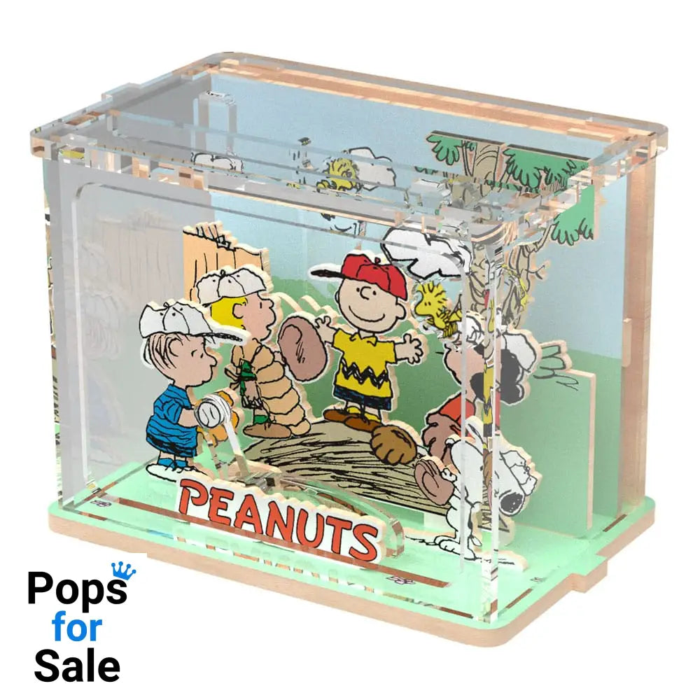 Peanuts Puremind DIY Construction Mini Scene Baseball Time