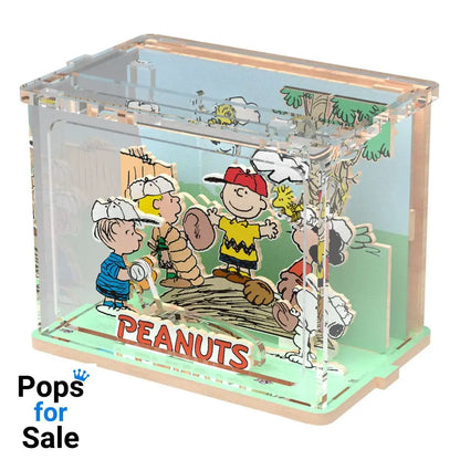 Peanuts Puremind DIY Construction Mini Scene Baseball Time