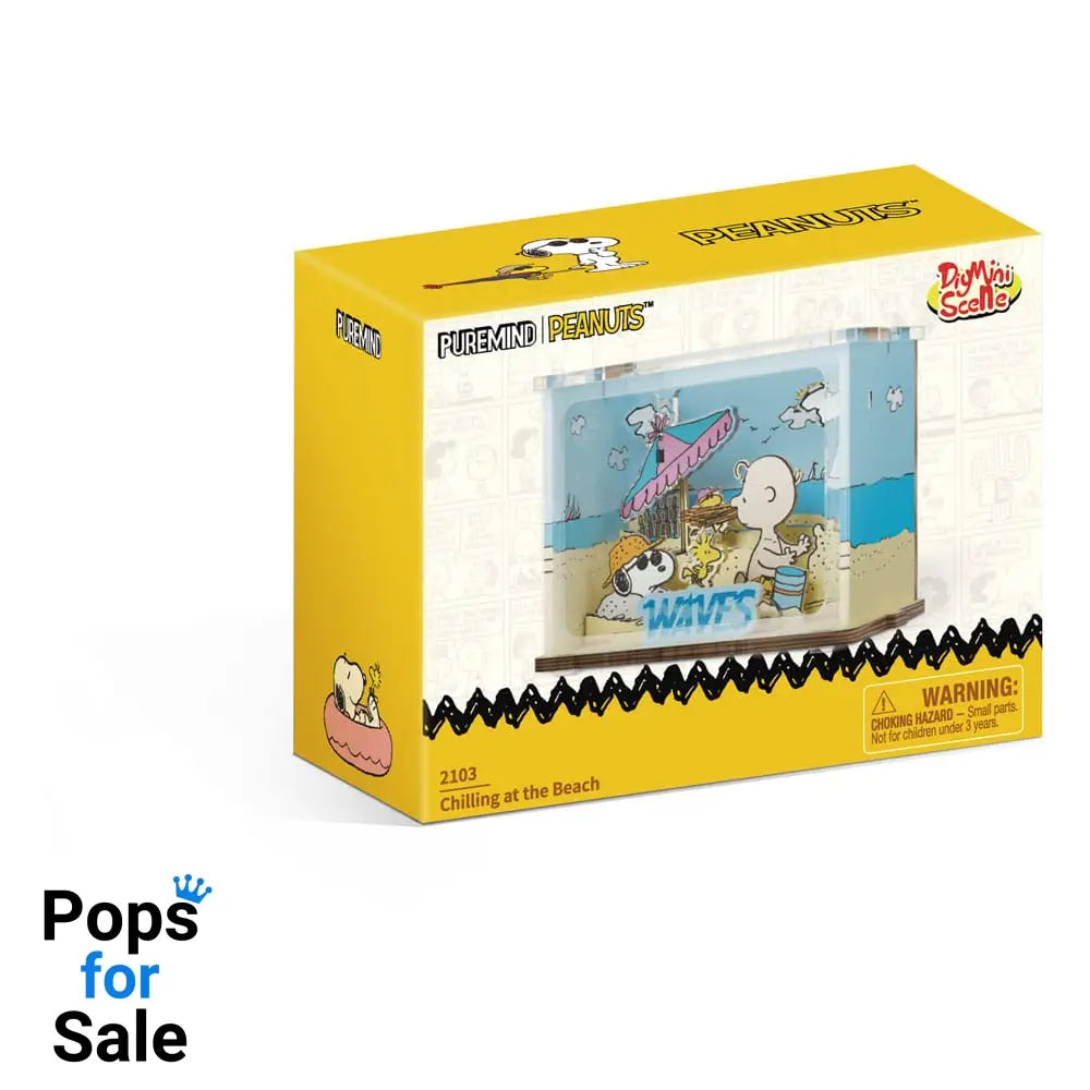 Peanuts Puremind DIY Construction Mini Scene Chilling at the Beach