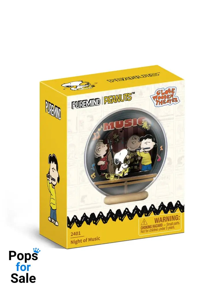 Peanuts Puremind Model Kit Globe Wooden Theater Globe Night of Music