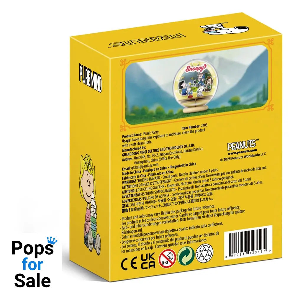 Peanuts Puremind Model Kit Wooden Theater Globe Picnic Party