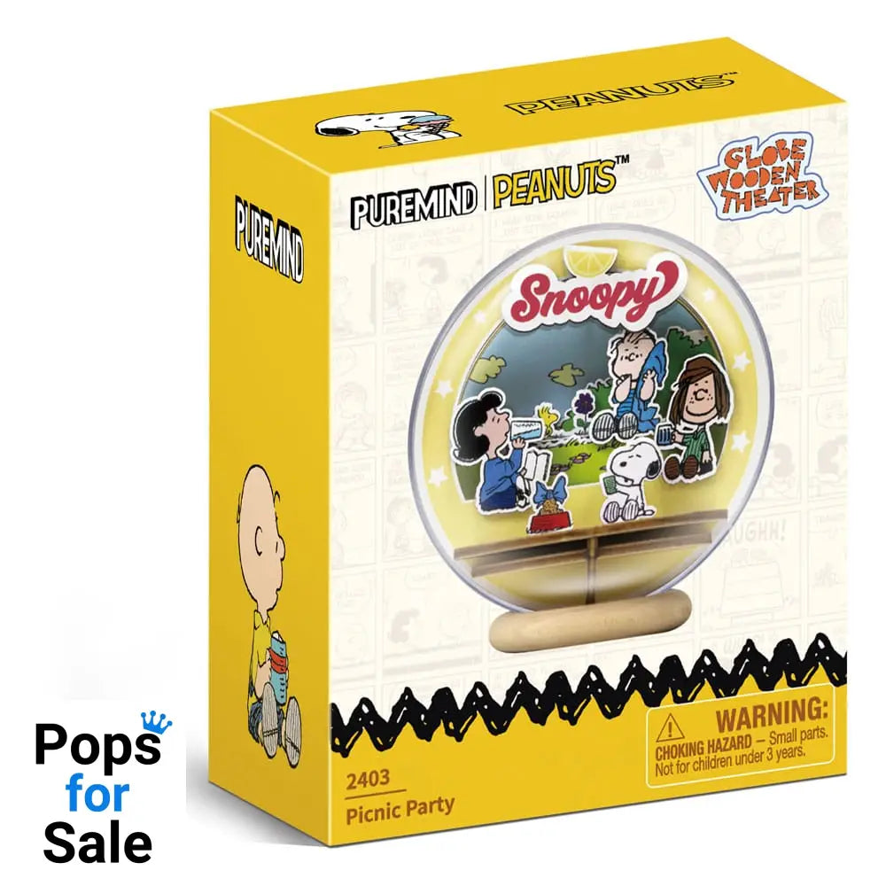 Peanuts Puremind Model Kit Wooden Theater Globe Picnic Party